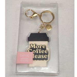 Ban.do "More Coffee Please" Silicone Keychain Gift Idea NEW